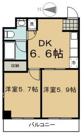 レジティ八王子の物件間取画像
